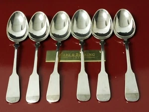 ROBBE BERKING R&B SPATEN 6x DESSERT-VORSPEISE LÖFFEL 800 SILBER BESTECK - Bild 1 von 2