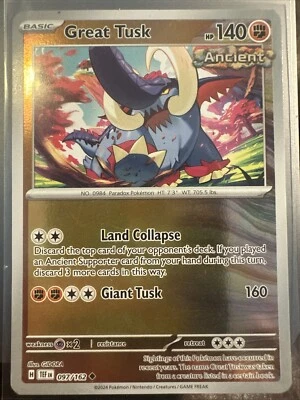 Great Tusk 097/162 Sv05: Temporal Forces Reverse Holo - Image 1 of 2