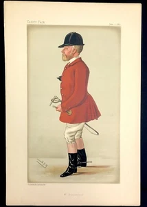 John Hargreaves Vanity Fair Print 1887 Original litho colour  - Picture 1 of 3