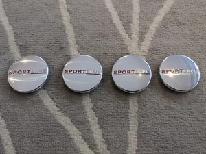 Volkswagen vw transporter T6 Sportline Centre Alloy Wheel Caps Genuine Chrome - Picture 1 of 4