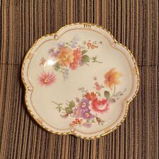 Royal Crown Derby China Trinket Dish w/Historical Pamphlet of Marks Never Used