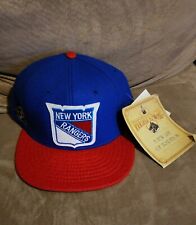 NWT Vintage 90s 1926 New York Rangers Wool Felt Flannel Roman Fitted Hat 7 1/8