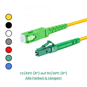 Glasfaserkabel 0,25m-75m LCA SCA (8°) SIMPLEX CONBIC® Telekom FritzBox - Bild 1 von 20