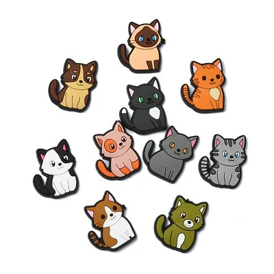 60x Cute Cat Kitten Flatback Charms Cabochons for DIY Jewelry Scrapbooking Craft - Image 1 of 4