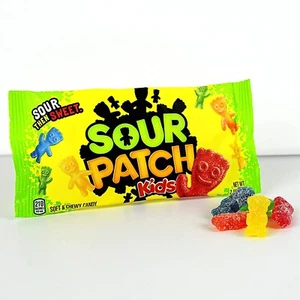 Sour Patch Kids - 24 Bags - 2oz Bag - Chewy Sour Candy - FREE SHIPPING - Picture 1 of 5