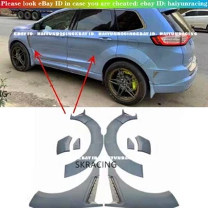Kit de rueda de guardabarros sin pintar cubierta protectora de arco embellecedor para Ford Edge 2015-2018 - Imagen 1 de 12