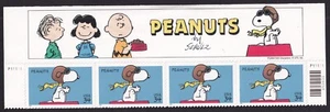 Scott #3507 - Peanuts Snoopy - Title Plate Block Of 4 Stamps - MNH - Picture 1 of 1