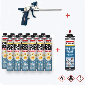 Dämmstoffkleber SET Klebeschaum Perimeterkleber EPS XPS PU Reiniger Klebpistole - Bild 1 von 6