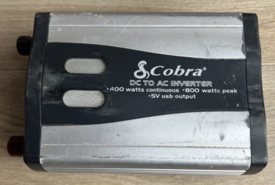 Cobra 400-Watt Peak 800-watt DC to AC Power Inverter W/5V USB Output *No Leads - Image 1 of 4