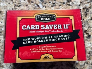 Ahorrador de tarjetas de cartón dorado 2 cajas 200 soportes - Imagen 1 de 1