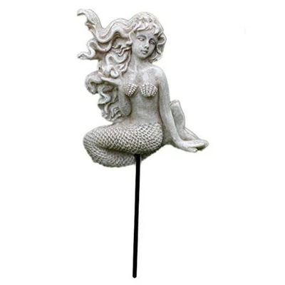  Estacas de jardín de sirena miniatura jardín de hadas estatuillas decorativas 9-sirena-9 Foto 1 de 4