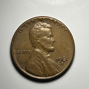 1961 D Penny Errors Struck Off Center, Letters On Rim, Mint Mark error - Picture 1 of 2