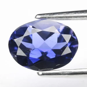 💎 0.92ct 7.8x5.8mm VS Oval Natural Bluish Violet Iolite - Namibia Gemstone - Picture 1 of 4