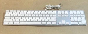 Genuine Apple A1243 Wired USB Keyboard w/ Numeric Keypad for iMac, Mac Mini - Photo 1/4