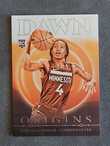 ROB DILLINGHAM 2024-25 PANINI ORIGINS DAWN INSERT RC T-WOLVES - Picture 1 of 2
