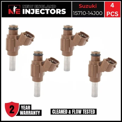 Injetores de combustível Suzuki 15710-14J00 fabricante de equipamento original conjunto de 4 para 15–21 GSX-R600/R750 reconstruído - Imagem 1 de 4