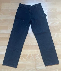 Carhartt Hose Firm Duck Double-Front Work Dungaree schwarz W30 L30 - Bild 1 von 6