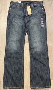 Levis Men’s 527 Slim Bootcut Fit Denim Blue Jeans - Size 36x34 - Picture 1 of 6