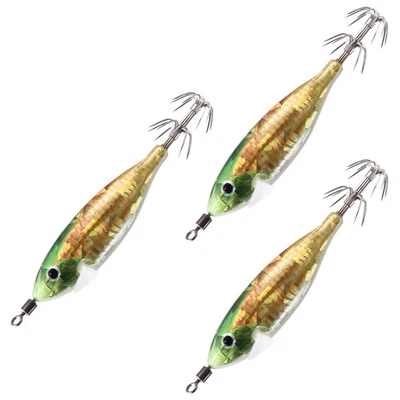 Horizontale Holzfish 5,5g Horizontale Holzfish Fluoreszenz Sepienangelköder E6S2 - Bild 1 von 4