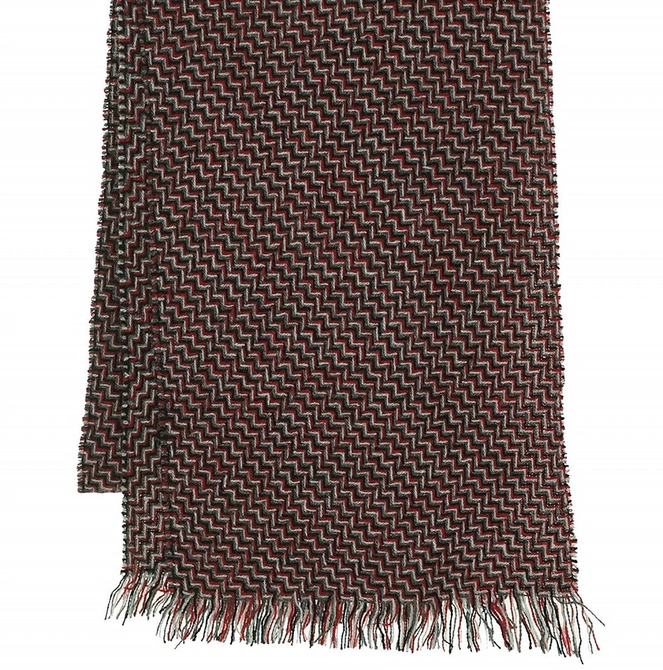 Bufanda de invierno 100 % cachemir de Charter Club espiga en zig zag rojo escarlata $95 Foto 1 de 1