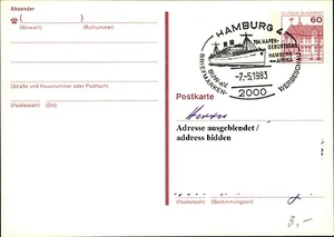 Sello especial HAMBURGO 794. Puerto cumpleaños 1983 en federal postal entera - Imagen 1 de 1