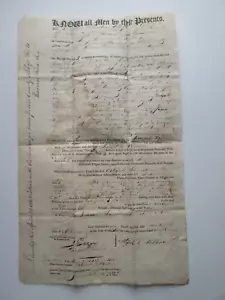1818 APPLETON PRE MAINE STATEHOOD, ATTO CONTEA DI LINCOLN, MILLER TO J.PEIRCE - Foto 1 di 7