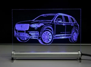 Placa luminosa LED grabada Volvo XC90 SUV cochegrabado xc 90 desde 2015 - Imagen 1 de 1