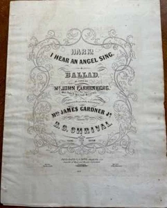 R C Shrival / Hark I Hear An Angel Sing Ballad As Sung By Mr John Farrenberg - Imagen 1 de 1