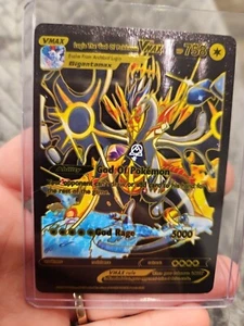 Lugia The God Of Pokemon Vmax Black Foil Fan Art Vinyl Collector Card - Picture 1 of 4