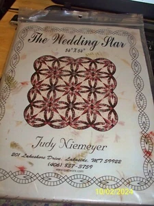 QUILTING FOUNDATION PAPER PATTERN-THE WEDDING STAR 54" X 54"-JUDY NIEMEYER(1997) - Picture 1 of 3