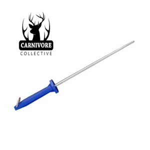 Carnivore Collective 10" Round Polished Sharpening Steel - Butcher, Chef, Knife - Picture 1 of 1