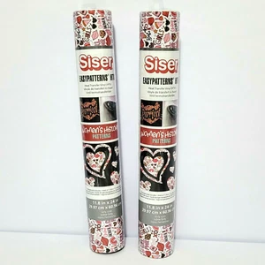 2 Siser Easy Patterns HTV Wärmeübertragung Vinyl Damen Geschichte Muster 11,8 Zoll x 24 Zoll - Bild 1 von 6