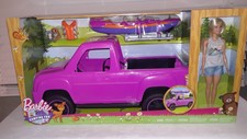 barbie truck with canoe