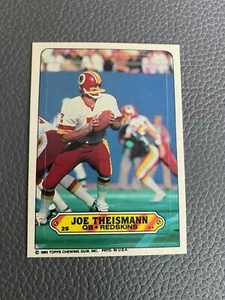 1983 Topps Football Sticker #29 Joe Theismann Redskins   - Picture 1 of 2