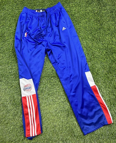Authentic Adidas Climate Los Angeles Clippers NBA Warmup Break Away Pants SZ XL Cover