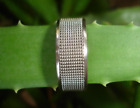 10mm NEW w tag Cool Casanova Stainless Steel mesh screen RING sz 11 wedding band