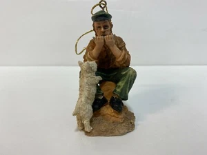 Alte Salze Sammlung Mundharmonika Spieler Figur Ornament 1995 Matrose & Scotti Hund - Bild 1 von 5