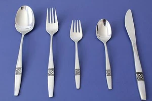 Amefa Holland Stainless AFS 16 AFS16 5 pcs Place Setting Set Forks Spoons Knife - Imagen 1 de 4