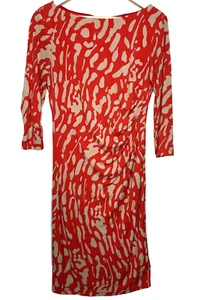 Eliza J Womens Dress Size 6 Coral Ruched 3/4 Sleeve - Bild 1 von 10