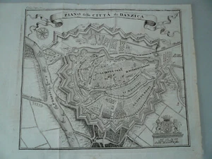 GDANSK, Poland. Piano della Citta di Danzica Venice, Giambatista Albrizzi circa - Picture 1 of 1