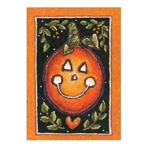 NEW!~TOLAND LARGE GARDEN FLAG~HAPPY HALLOWEEN SMILIN' JACK O'LANTERN PUMPKIN - Picture 1 of 1