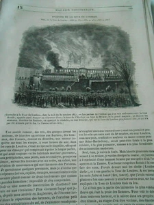 Incendie de la Tour de Londres Gravure Old Print 1842 - Imagen 1 de 1