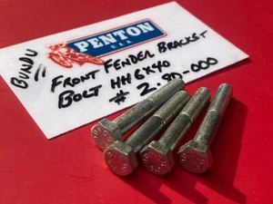 PENTON • NOS OEM Bundu HH 6x40 4pc Fender Bracket Bolt Set 68-71 100 125 - Picture 1 of 2