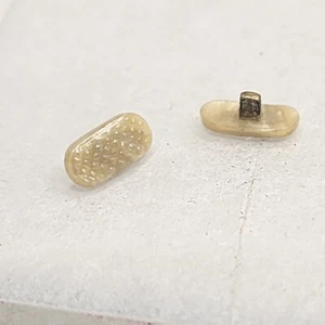 Super Rare Pince Nez Nose Pads Antique Pair Pearlized Replacement Pads - Picture 1 of 6