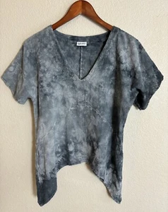 Oh My Gauze Gray Tie Dye Short Sleeve Top Size 1 S/M - Bild 1 von 6
