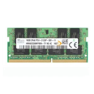 SK Hynix 16GB 2RX8 DDR4 PC4-2133P PC4-17000S CL15 SO-DIMM Laptop Memory RAM - Picture 1 of 2