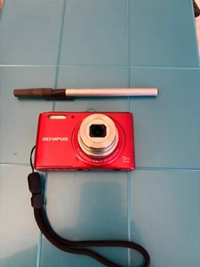 Olympus VG-180-WI-FI RED-16 MP-Digital Camera-SD Card-Charger & Case-Tested Exc - Picture 1 of 22