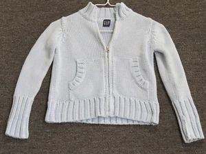 Gap Sweater Boys Youth XS Blue Mock Neck Long Sleeve Full Zip - Picture 1 of 7