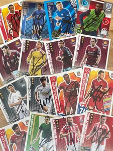 match attax, Shoot Out And Other all Signed Cards-