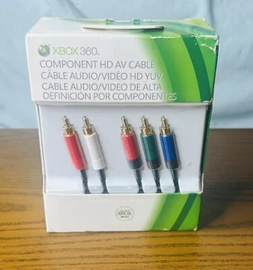 Microsoft Xbox 360 Component HD AV Cable OEM B4V-00011 Box Damaged - Picture 1 of 2